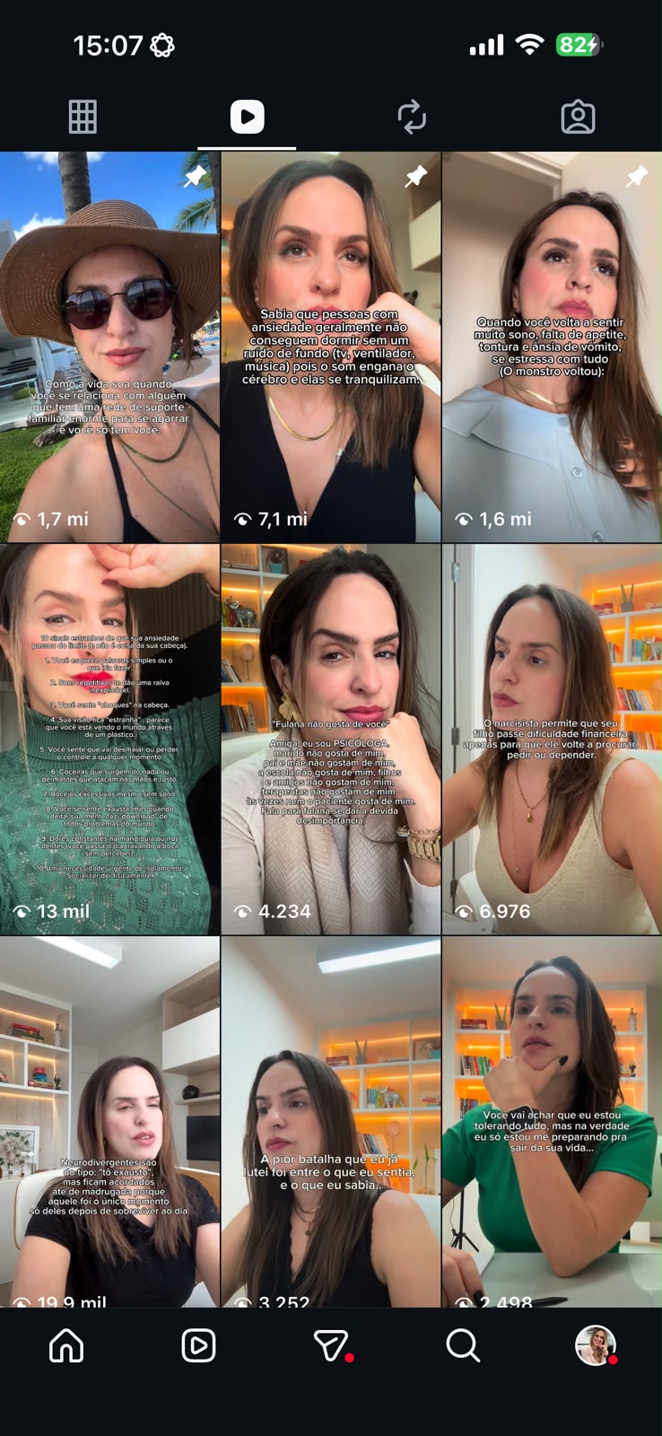 Reels com mais de 20 milhões de visualizações